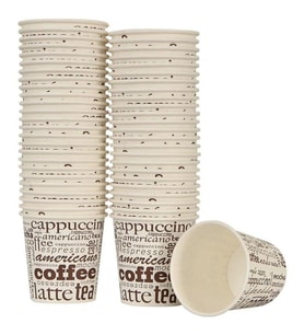 ŞeyliŞeyler - 4 oz (110 ml) Karton Bardak 500 Adet - Sıcak ve Soğuk İçecek Bardağı