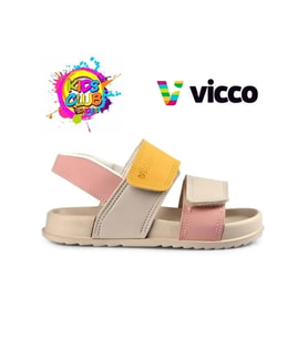 Vicco Krixi 321.B23Y.252 Anatomik Taban Kız Çocuk Sandalet Bej 22-25