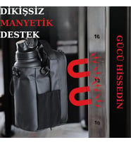 Manyetik Spor Çantası (Düz Siyah)