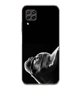 PrintiFy Huawei P40 Lite ile Uyumlu Köpek 1 Kamera Korumalı Şeffaf Kılıf