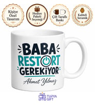 Baba Restart Gerekiyor Yazılı Komik Kupa Bardak Babalar Günü Hediye