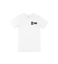 Kobe Bryant Logo Cep Logo Tasarımlı Beyaz Tişört