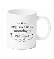 İsme Özel Sorgusuz Sualsiz Yazılı Kupa Bardak Hediye