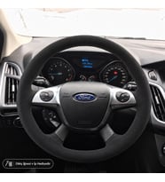 Ford Kuga Mk2 Direksiyon Kılıfı Alcantara Süet Monza Black Serisi Siyah 2012-2019