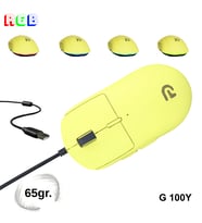 Trio - G100Y RGB Mouse – USB Kablolu Mouse (Sarı)