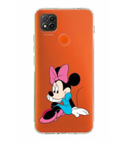 Xiaomi Redmi 9C  Kamera Korumalı Kapak Minnie Mouse Tasarımlı Şeffaf  Kılıf