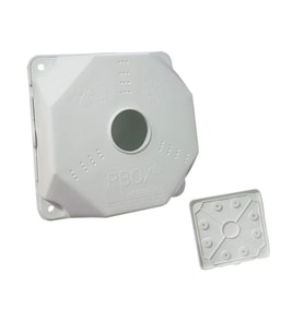 RBOX WX8 Juncition Duvar Buatı Kamera Montaj Buat Muhafaza Kutusu Taban Dahil Büyük Boy (Beyaz)