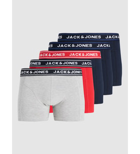 JACK JONES Erkek 5 li Paket Pamuklu Boxer 12295149
