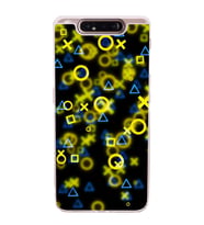 Samsung Galaxy A90   Kamera Korumalı  Kapak Semboller  Tasarımlı  Şeffaf Kılıf
