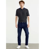 Skinny Fit Normal Bel Jean Pantolon - Koyu Mavi