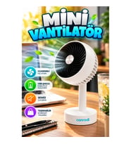 3 Kademeli Hız Ayarlı USB Şarjlı Taşınabilir Mini El Fanı