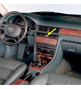 Audi A6 1999-2001 Kırmızı Üçgen Dörtlü Flaşör Düğmesi 4B0941509K