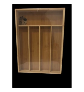 BAMBOO BANBU YATAY 5 BÖLMELİ KAŞIKLIK 25X35