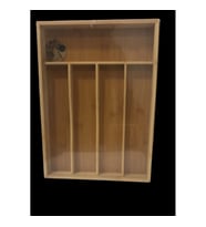 BAMBOO BANBU YATAY 5 BÖLMELİ KAŞIKLIK 25X35