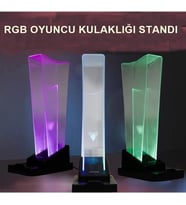 GM-01 Siyah RGB Işıklı Gaming Oyuncu Kulaklık Standı