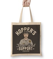 Stranger Things Hoppers Single Dad Support Network Bez Çanta Uzun Saplı