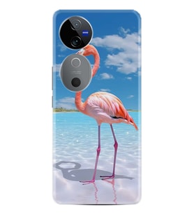 Vivo V40 5G Kılıf Boutique Baskılı Resimli Okaynus ve Flamingo Pcode -093