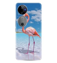 Vivo V40 5G Kılıf Boutique Baskılı Resimli Okaynus ve Flamingo Pcode -093