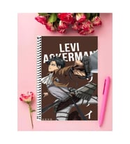 Levi Ackerman Anime Defter 1 Adet Özel Tasarım A4 Boyutu 21*29 Cm Telli Çizgili defter