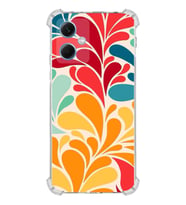 PrintiFy Xiaomi Redmi Note 12 5G Uyumlu Retro Color 5 Baskılı Şeffaf Köşe Korumalı Antişok Kılıf