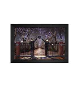 Manzara Temalı Kanvas Tablo 50 x 70 cm Siyah Çerçeve