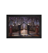 Manzara Temalı Kanvas Tablo 50 x 70 cm Siyah Çerçeve