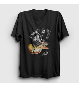 Presmono Unisex Siyah Sign Guitarist Guns N' Roses Slash T-Shirt 411807tt