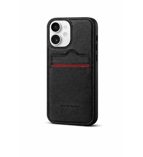 Apple iPhone 11 Kartlıklı Rich Boss Lüx Deri Kılıf Siyah