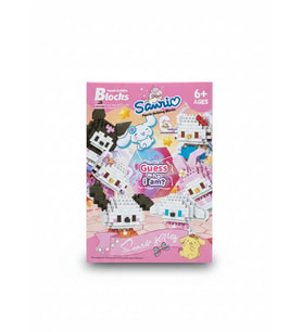 Sanrio Karakterleri Sürpriz Büyük Parçalı Blok Oyuncak Seti Big Pixel Brick Set Pembe