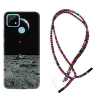 Realme C11 C21 C21Y C25Y C11 2021 Kılıf Boyun Asklı Rasta Silikon Astronoot Red Baloon 1608