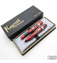Kaweco AC Sport Kırmızı Kalem Seti  Dolma Kalem + 07 Versatil Kalem Set  İsme Özel Kalem