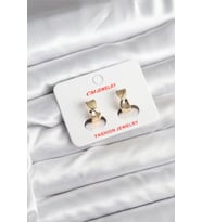 14K Gold Renk Kaplama CM Kadın Küpe - TJ-BKP11400
