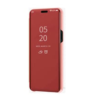 Huawei Y6 2019 Aynalı Kapaklı Lüx Kılıf (Rose - Gold)