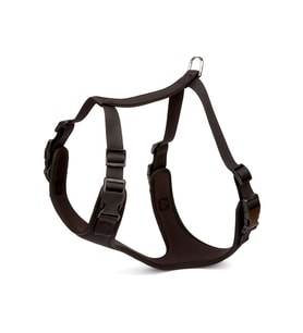 Doggie Havalı Ped Dokuma Köpek Göğüs Tasması 50/70 cm Siyah