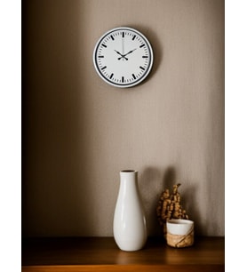 MCG  36 Cm Beyaz Standart Duvar Saati