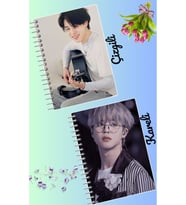 Jimin bts defter seti 2 adet A4 boyutu 21*30 çizgili + kareli 60 syf