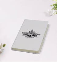 BK Gift Kişiye Özel İsimli 9x14cm Beyaz Defter - Model 32