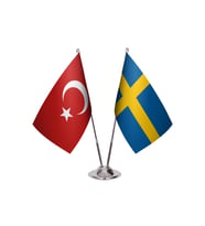 İsveç İkili Masa Bayrağı