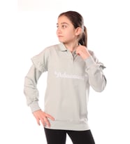 Toontoy Kız Çocuk Nakışlı Sweatshirt (Yeşil)