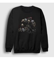 Presmono Unisex Siyah Bandits Kuru Kafa Skull Sweatshirt 348258tt