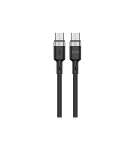 Type-C to Type-C Şarj Kablosu 120W Süper Hızlı Şarj USB-C Data ve Şarj Kablosu (Siyah)