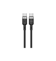 Type-C to Type-C Şarj Kablosu 120W Süper Hızlı Şarj USB-C Data ve Şarj Kablosu (Siyah)