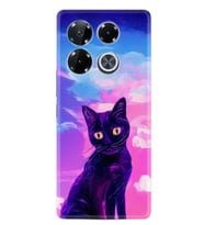 Infınıx Note 40 4g Kılıf Hayat Serisi Desenli Üzgün Kedi-product Code 2005
