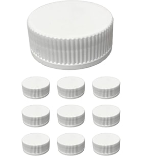 Vidalı Plastik Kapak, 41/18mm, 3L Kulplu Galon Şişe Uyumlu, Sızdırmaz Yedek Kapak, Beyaz (10)