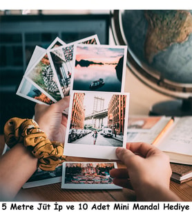 Polaroid Fotoğraf Baskı 24 Adet 7x8, Hediyeli, Full HD Kişiye Özel Fotokart
