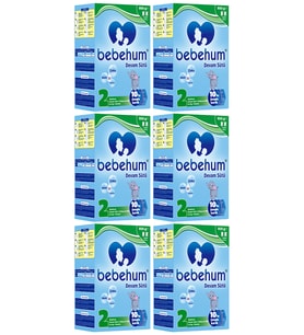 Bebehum 2 Numara Devam Sütü 6-9 Ay 800 gr x 6 Adet