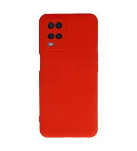 Oppo A54 4g Kılıf Nano İçi Kadife Silikon - Kırmızı