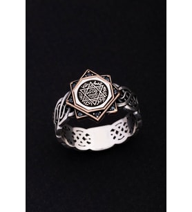 Hz Süleyman Mührü İnce Kibar Sevgiliye • Eşe • Babaya Hediye Erkek Yüzük
