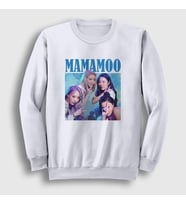 Presmono Unisex Beyaz Poster V2 K-Pop Mamamoo Sweatshirt 274138tt
