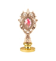 Kraliyet Pembe Taşlı Döküm Metal Mum Mühürü Sapı Rose Gold 